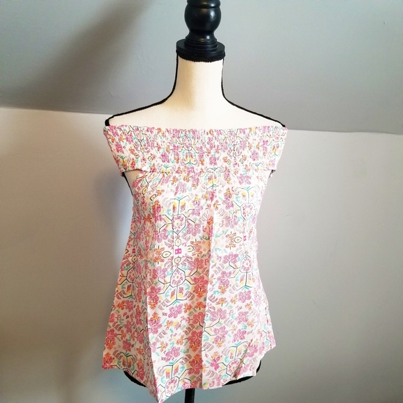 Lovely as Can Be Off-Shoulder Pink Floral Boho Top - Picture 7 of 8